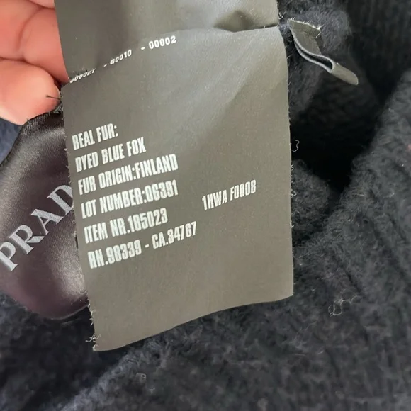 Prada AW14 Wool Fox Fur Collar A Line Sweater Knit Cardigan Sweater